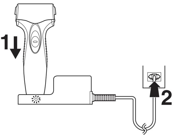Panasonic ES-SA40 Rechargeable Shaver - Fig 2