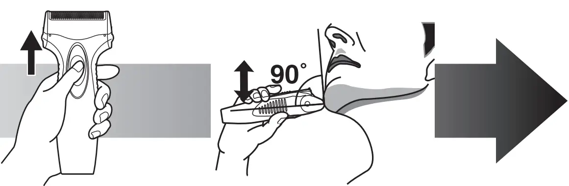 Panasonic ES-SA40 Rechargeable Shaver - Fig 3