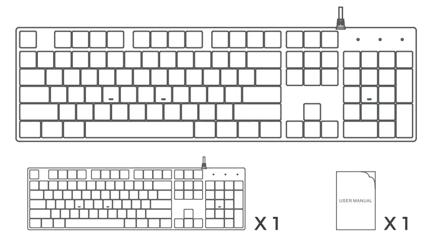 RisoPhy Mechanical Gaming Keyboard,RGB 104 Keys Ultra-Slim Rainbow
