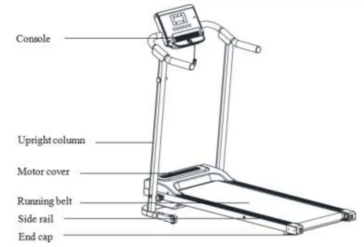 Merax MS198969 Little used Treadmill-fig1