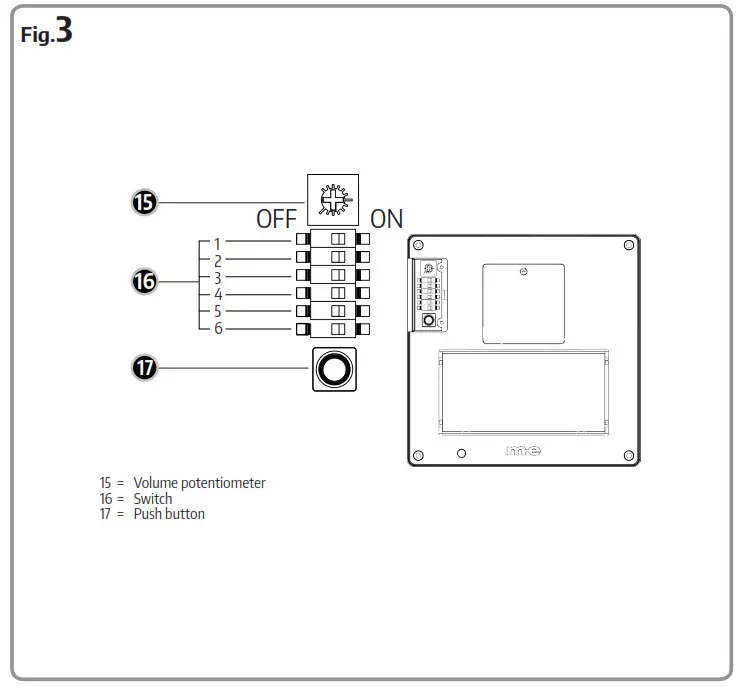 M E ADV 1010 Audio Front Door Station - FIG 3