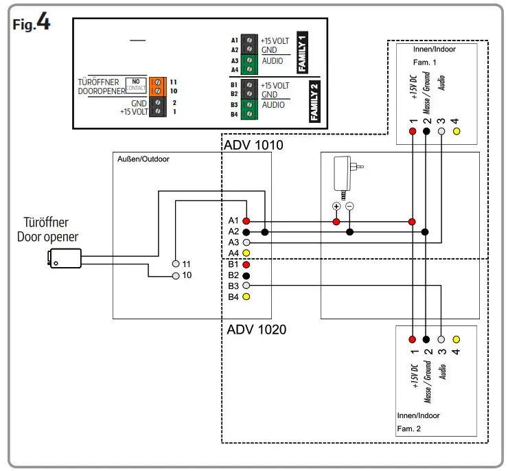 M E ADV 1010 Audio Front Door Station - FIG4
