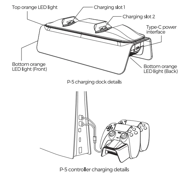 NEXIGO PS5 DOCK 0521B Charging Dock-fig1