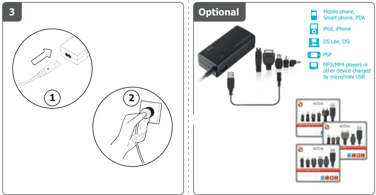 Trust 514124 125W Notebook Power Adapter - Optional