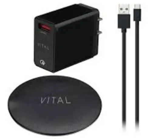 VITAL 8094513 QI Wireless Charger with Quick Charge