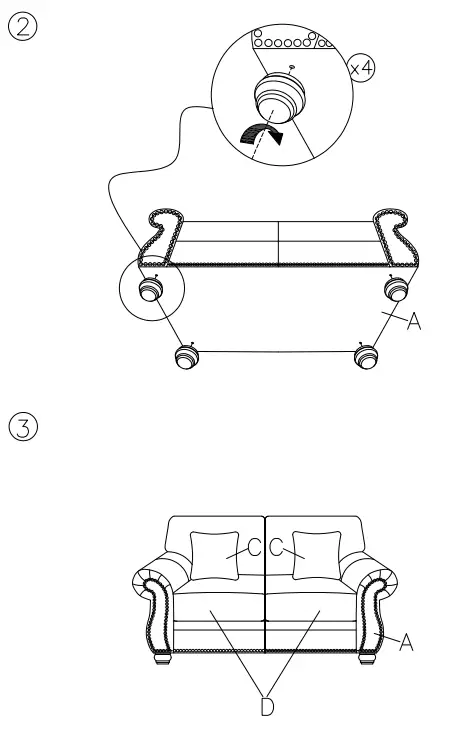 ASHLEY 3190135 Living Room Larkinhurst Loveseat 3