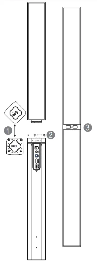 MZEIBO KY 2020D 2 0 Channel Bluetooth Soundbar - Remote Control2
