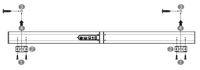 MZEIBO KY 2020D 2 0 Channel Bluetooth Soundbar - Wall mounting
