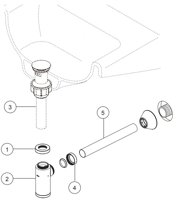 DELTA DT041141 Bottle Trap B1a