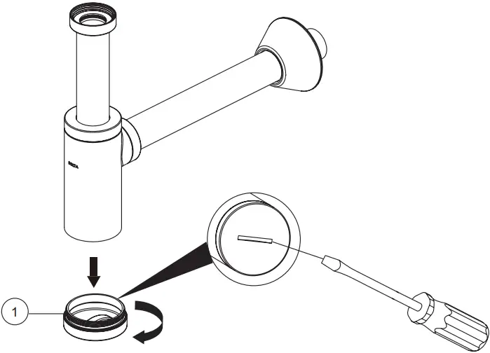 DELTA DT041141 Bottle Trap B2b