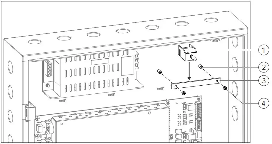 SIEMENS FHA2045-U1 EBA2001 Shield Connection Kit Installation Guide - Installing the shield connection kit
