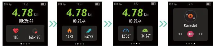 Smart Watch ID205L - During sports