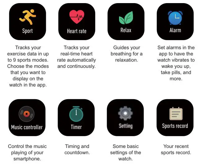 Smart Watch ID205L - Function Introduction