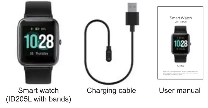 Smart Watch ID205L - What’s in the box