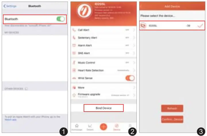 Smart Watch ID205L - to connect the watch to your smartphone