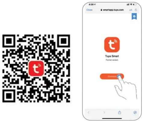 VERSONEL VLS95 WiFi Motion Sensor Robotic Security Light - QR CODE FOR DOWNLOADING