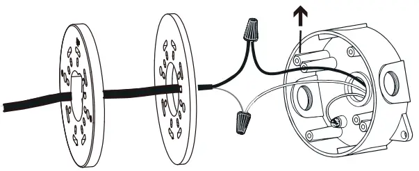 VERSONEL VLS95 WiFi Motion Sensor Robotic Security Light - junction box.