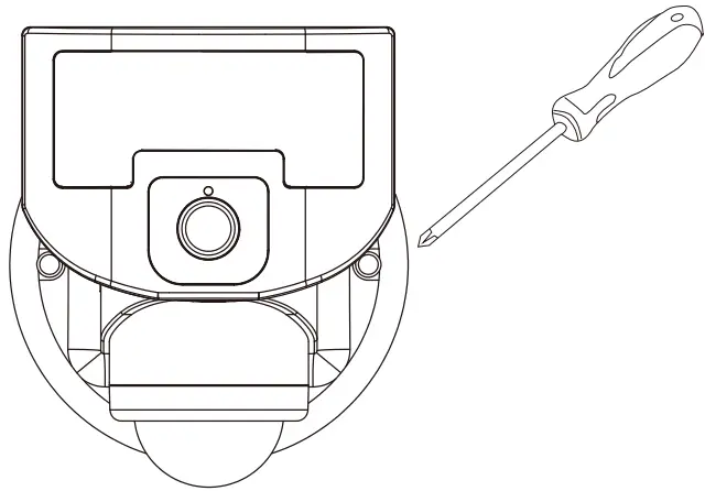 VERSONEL VLS95 WiFi Motion Sensor Robotic Security Light - screw covers