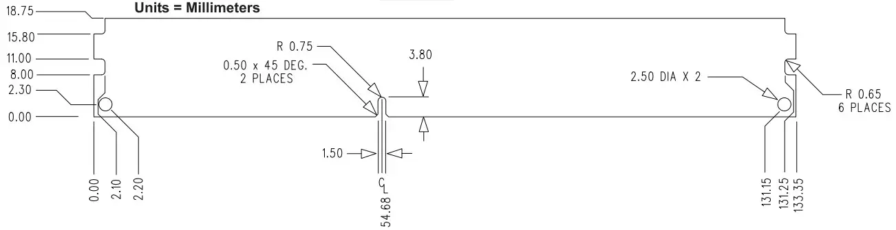 MODULE DIMENSIONS