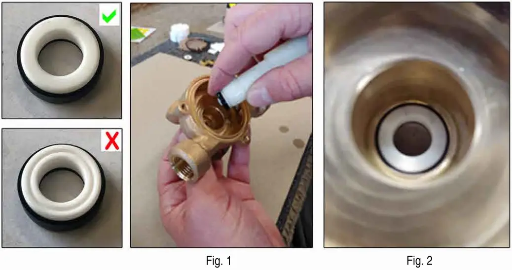 GROCO P 10 Pump Service Kit - . Ensure the grooved side