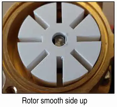 GROCO P 10 Pump Service Kit - Rotor smooth side up