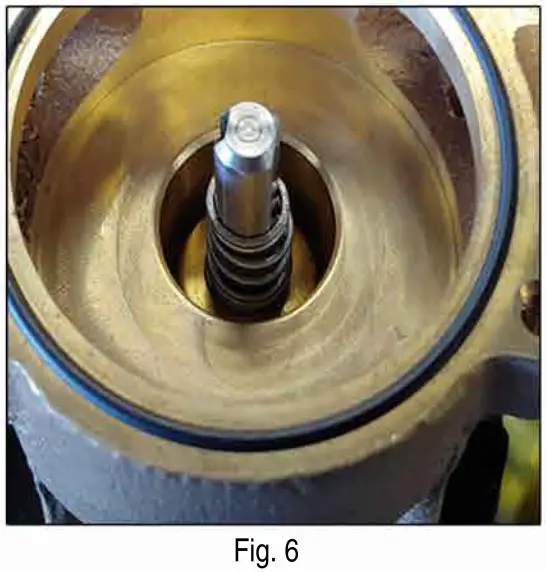 GROCO P 10 Pump Service Kit - place the brass