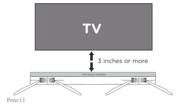 BESTISAN Soundbar - Installing the Wall Mount