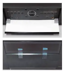 DENON AVR-X8500H AVC-X8500H HDMI 8K Upgrade User Guide - To tape up the door