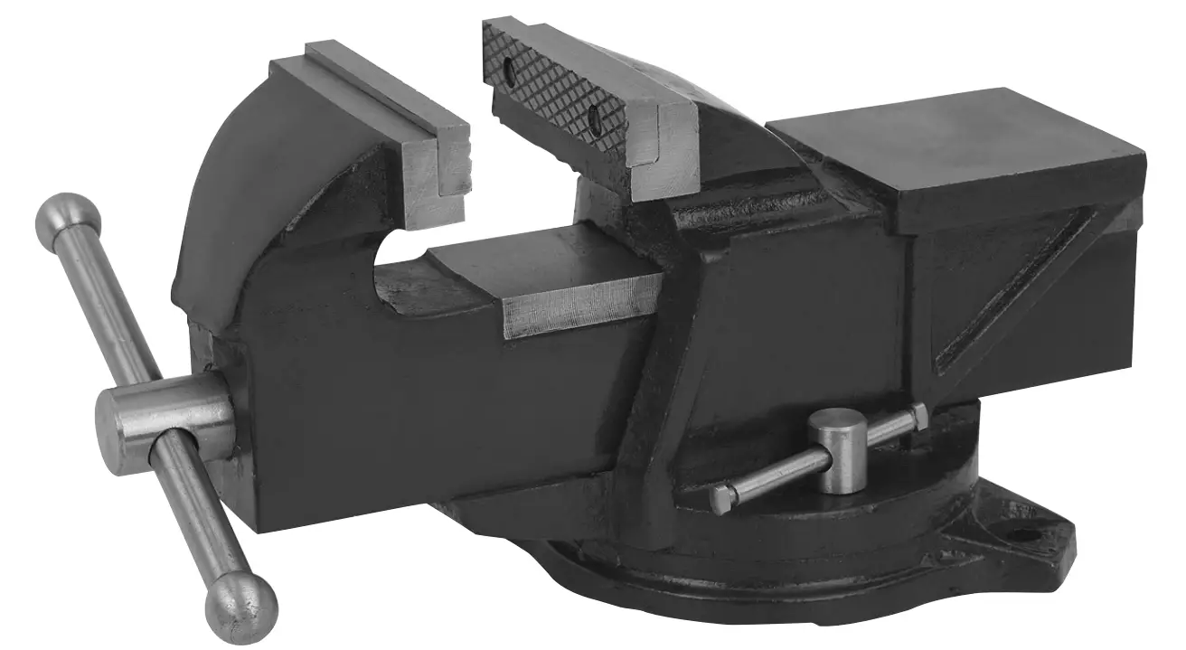 Harbor Freight CENTRAL FORGE Rugged Cast Iron Swivel Vise with Anivl