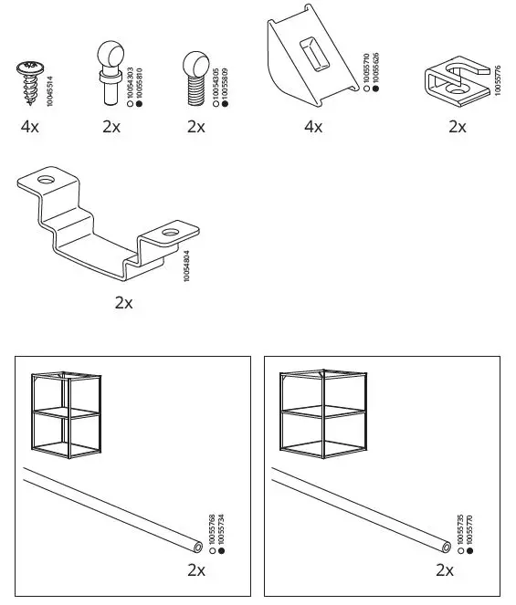 IKEA ENHET Assembly Kit for Kitchen Island-1