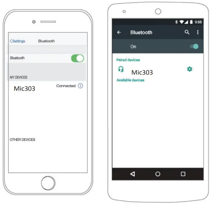 Shenzhen Liberty Smart Technology MIC303 Wireless Microphone -Pairing the Microphone