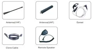 Diga-Talk D2 100U Digital Two Way Radio - Optional Accessories