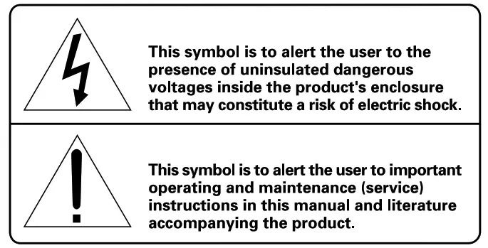 ROTEL CD11 Stereo Compact Disc Player - warning1