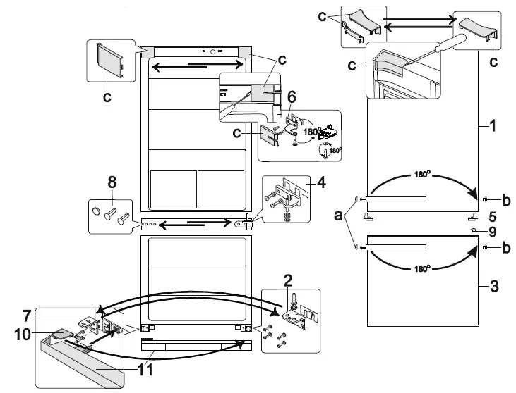 SNAIGE RF31NG Freestanding Refrigerator - Freezer -8