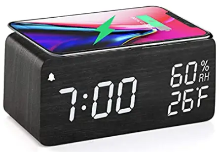 Hyasia-Electronic HY-WC2134A-Alarm-Clock-Wireless-Charger-