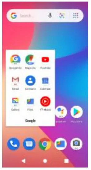 BLU PRODUCTS BLUX12 Smartphone - Add Folders on your Screen