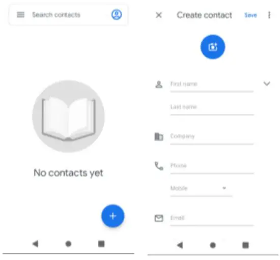 BLU PRODUCTS BLUX12 Smartphone - Add a Contact