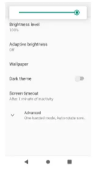 BLU PRODUCTS BLUX12 Smartphone - Adjust Brightness