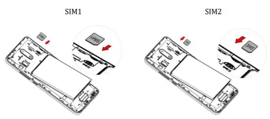BLU PRODUCTS BLUX12 Smartphone - Insert SIM card