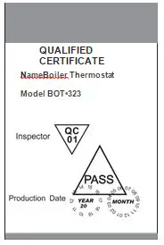 BEOK BOT-323W Series Boiler Thermostat fig 26