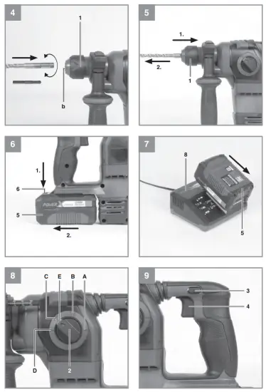 Einhell HEROCCO 18 20 Cordless Hammer Drill - fig