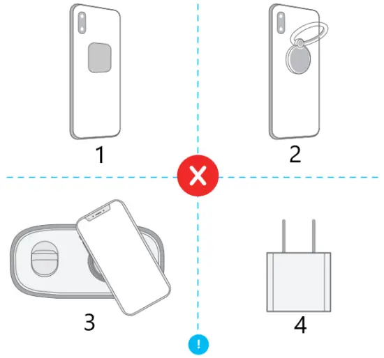 Seneo SNPA200AB Wireless Charging Pad-Charging Modes B