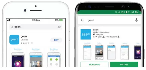 Download the Geeni app