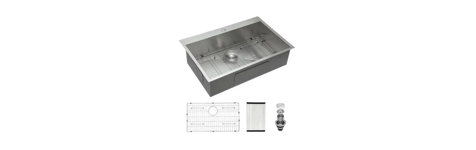 Homedepot Magic Home 18-gauge Stainless Steel 33 In Drop In Kitchen Sink Instruction Manual