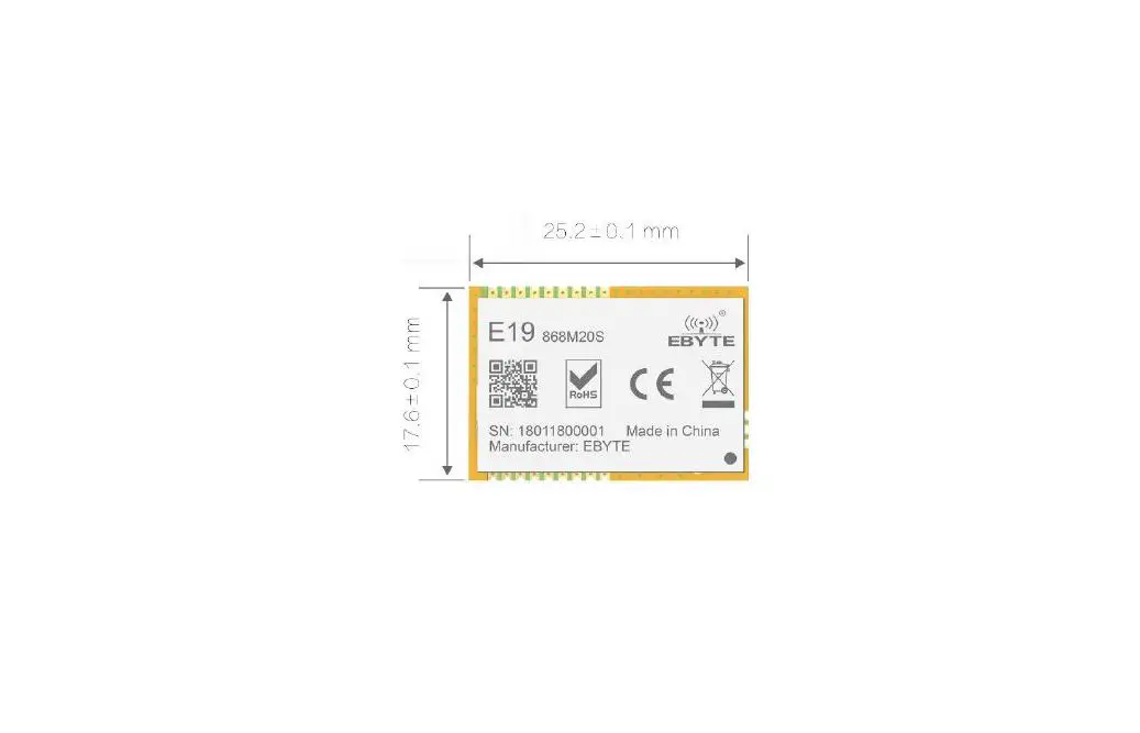 Ebyte E19-868m20s 100mw Smd Wireless Module User Manual Ebyte E19-868m20s 100mw Smd Wireless Module User Manual