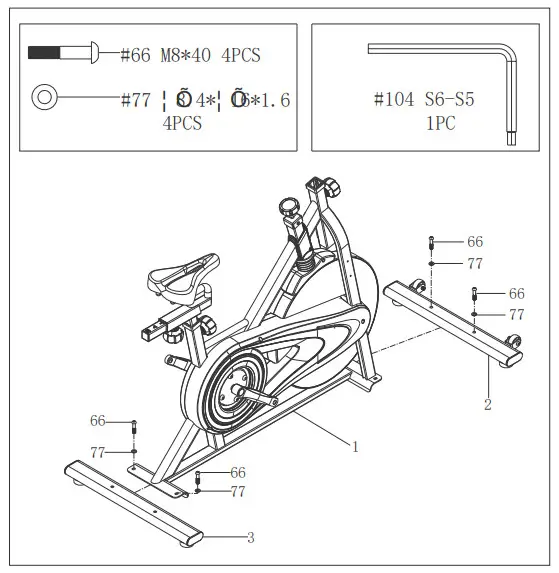 SUNNY SF B1879 Synergy Exercise Bike Stationary Indoor Cycling - STEP 2