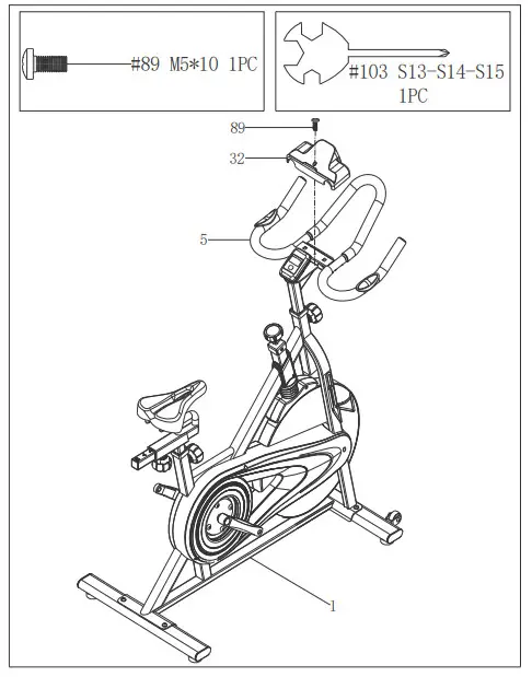 SUNNY SF B1879 Synergy Exercise Bike Stationary Indoor Cycling - STEP 5