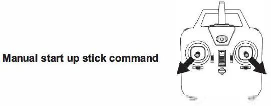 FIG 12 Manual start up stick command