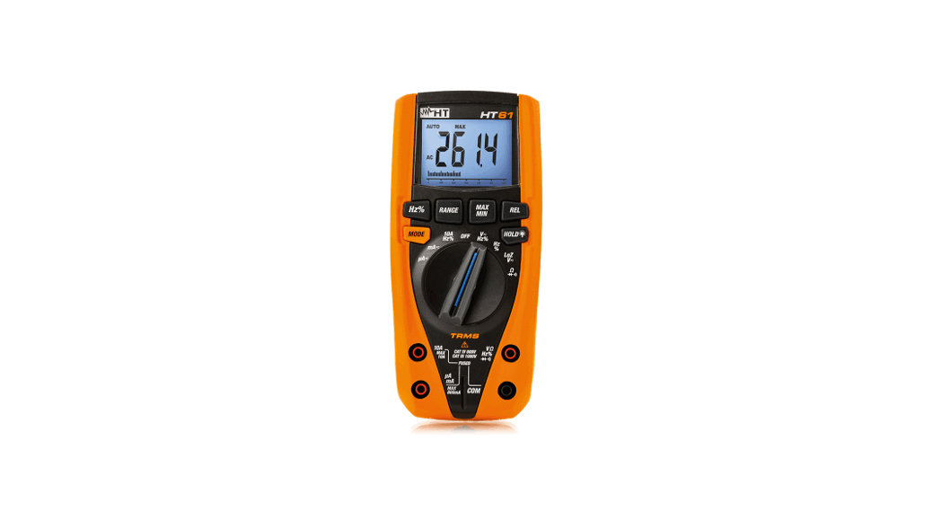 Ht61 Trms Digital Multimeter With 6000 Counts And Current Up To 10a User Manual