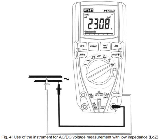 HT61 TRMS Digital Multimeter with 6000 Counts and Current Up To 10a - Fig 3
